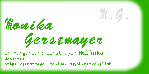 monika gerstmayer business card